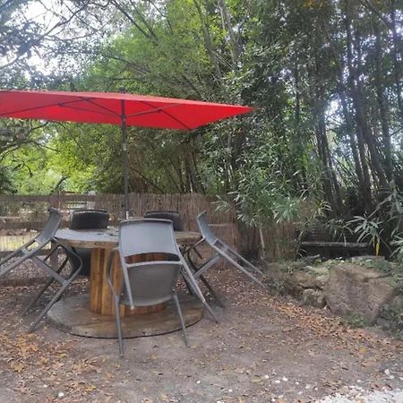 Studio Charmant Dans Un Ancien Moulin Pres D'Orange 30 M² Piscine Exterior foto
